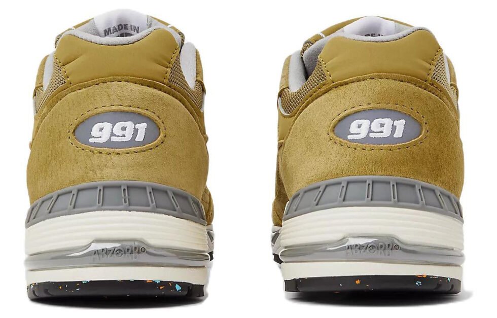 (WMNS) New Balance 991 'Yellow White' W991GGW - Image 5