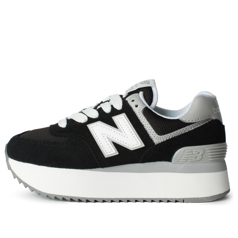 (WMNS) New Balance 574+ 'Black White' WL574ZSA