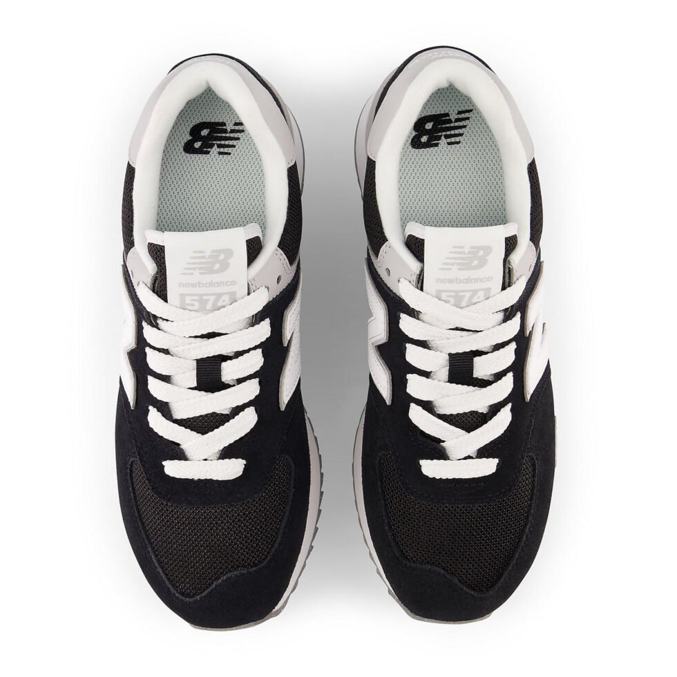 (WMNS) New Balance 574+ 'Black White' WL574ZSA - Image 3