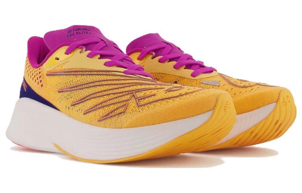 (WMNS) New Balance FuelCell RC Elite v2 'Yellow White' WRCELCO2 - Image 3