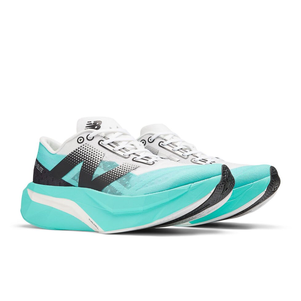 (WMNS) New Balance FuelCell SuperComp Elite v4 'Cyber Jade' WRCELCT4 - Image 4