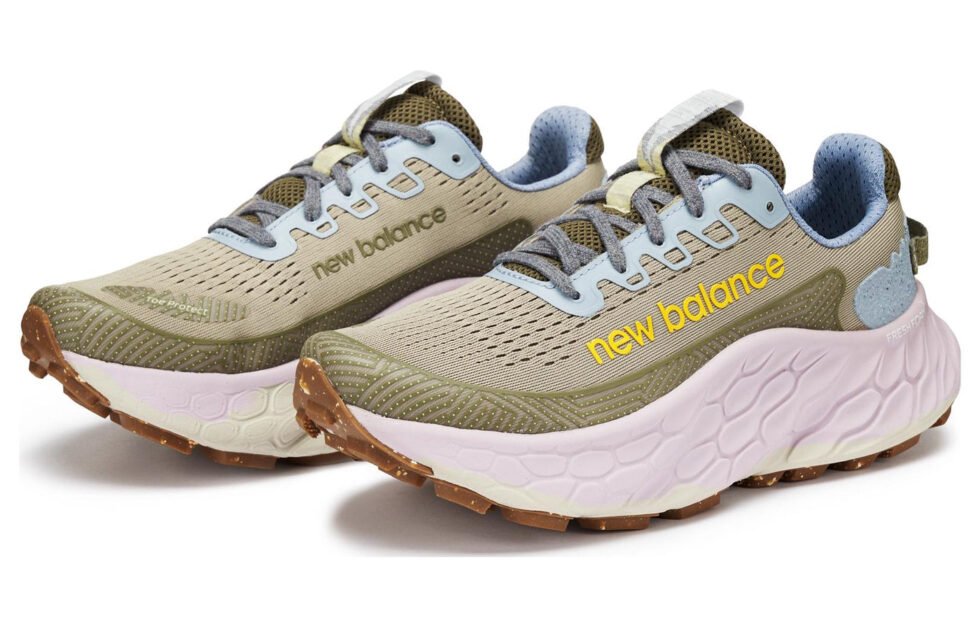 (WMNS) New Balance Fresh Foam More Trail v3 'Fatigue Green White' WTMORUG3 - Image 2