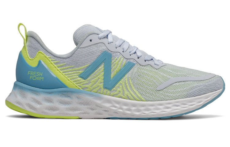 (WMNS) New Balance Fresh Foam B-Wide Grey/Yellow/Blue WTMPOGY - Image 2