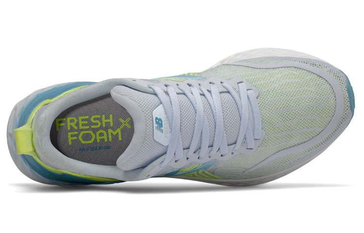 (WMNS) New Balance Fresh Foam B-Wide Grey/Yellow/Blue WTMPOGY - Image 3