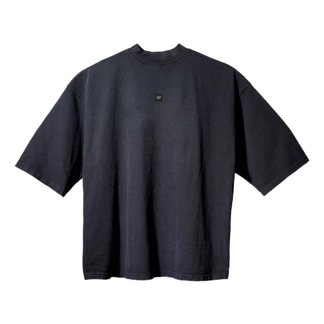 Yeezy Gap Engineered by Balenciaga SS22 Logo 3/4 Sleeve Tee 'Washed Black' YEEZY-SS22-020