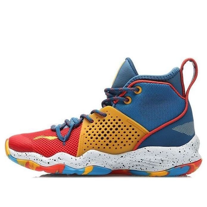 (GS) Li-Ning Sonic 8 High-Top 'Blue Red Yellow' YKBR012-3